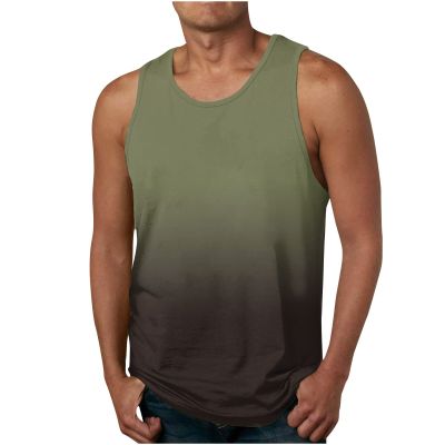 Mens Tank Tops Summer Muscle Shirts Sleeveless Workout Tank Top Gym Athletic Tee Fitness Bodybuilding Sleeveless T Shirt
