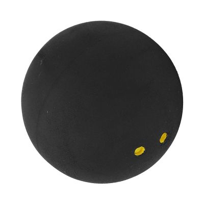 Squash Ball, Racquetball Balls Low Racket Speed and Low Elasticity 37mm Rubber Double Yellow Dot Sports Competition Squash Ball for Training and Practice