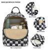 Daisy Mini Backpack Women Girls, Small Backpack Purse for Adults Teens Kids School Travel (Black) view 2