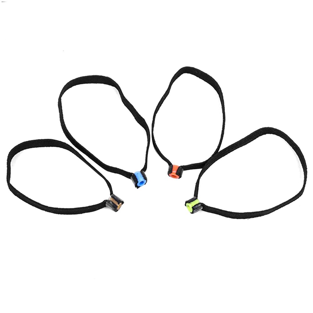 4PCS Fly Fishing Tippet, Fishing Tippet Spool Ring, Elastic Fabric Lightweight Fishing Tippet Spool Ring 4PCS Fishing Accessory Fish Wire Loop Tackle Accessory