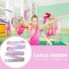 KOOFUR Dance Ribbons 2m/4m Dance Ribbon Rhythmic Art Gymnastics Ballet Twirling Rod Stick Sport Training Accessory(Pink,4m) view 3