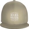 WANBAOEBKE Mama Tried Retro Country Music Baseball Cap Flat Bill Hip Hop Style Classic Snapback Hat Natural view 2