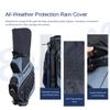 UNIHIMAL 14-Way Golf Cart Bag with Organizer Divider & Rain Cover (Black-Foggy Blue) view 4