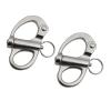 Pjeghbvop 2Pcs Eye Shackle Bail Rigging Sailing Boats Marine Stainless Steel for Sailboats Spinnakers Shackles Stainless Steel view 3
