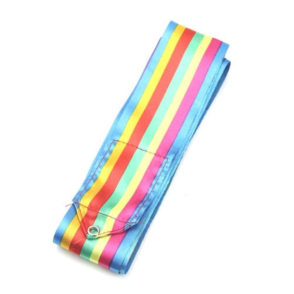 KOOFUR Dance Ribbons 6m Colorful Gym Ribbons Dance Ribbon Rhythmic Art Gymnastic Ballet Streamer Twirling Rod Stick for Gym Training(Colorful)