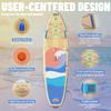 iTAOSTAR W01CP 36" Super Wide Paddle Board, More Fun Inflatable Paddleboard with 5 Fins for Better Balance, Stand Up Paddle Board with Premium SUP Accessories for Adults of All Skill Levels view 3