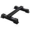 RAILEN Heavy Duty Steel Calf Raise Bar, Standing Calf Raise Machine, Calf Stretching Squat, Foot Stretch, Anti-Slip Solid Calf Block for Home and Gym, Black view 1