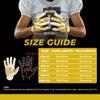 HANDLANDY Youth Football Gloves for Boys Girls, Sticky Wide Receiver Gloves for Kids, Junior Flag Football Gloves (Yellow, Youth L&Adult S) view 2
