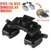 Binocular Bridge System, Outdoor Night Vision Helmet Mount, Metal Helmet Mount, PVS-14 Helmet Mount, Black view 2