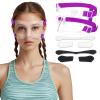 AF01B Women Nose Guard for Broken Nose Adults Adjustable Basketball Soccer Sports Face Shield Mask with Foam Padding for Youths Teens (Purple Open) view 1