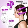 AF01B Women Nose Guard for Broken Nose Adults Adjustable Basketball Soccer Sports Face Shield Mask with Foam Padding for Youths Teens (Purple Open) view 2