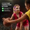 AF01B Women Nose Guard for Broken Nose Adults Adjustable Basketball Soccer Sports Face Shield Mask with Foam Padding for Youths Teens (Purple Open) view 3