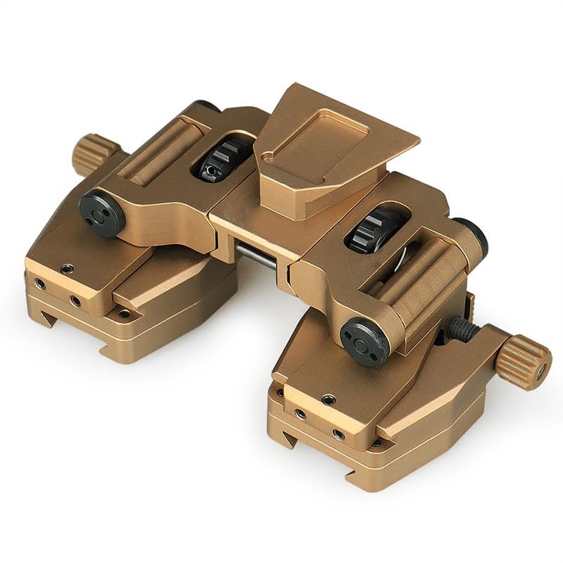 Binocular Bridge System, Outdoor Night Vision Helmet Mount, Metal Helmet Mount, PVS-14 Helmet Mount, Tan