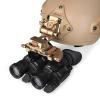 Binocular Bridge System, Outdoor Night Vision Helmet Mount, Metal Helmet Mount, PVS-14 Helmet Mount, Tan view 3
