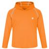 Boys Girls Sun Shirts Size 10 UV UPF Rash Guard Quick Dry Long Sleeve Hoodie Thumb Hole Comfy Outdoor Hiking Travel Beach Orange-Grey view 3