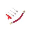 BEAHING 1Set 5 in 1 Needle Valve Hose Tire Pump Extension Hose Air Needles Ball Pump Needles Basketball Needle for Inflating, inflator adapter kit, STANDARD