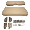 AKWH Golf Cart Front Seat Assembly Cushion and Seat Back Replacement for EZGO Medalist TXT 1994-2013 Comfortable Backrest & Bottom Seat Cushion, Tan view 1