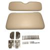 AKWH Golf Cart Front Seat Assembly Cushion and Seat Back Replacement for EZGO Medalist TXT 1994-2013 Comfortable Backrest & Bottom Seat Cushion, Tan view 2