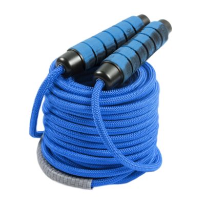 30 FT Long Jump Rope for Kids Adults,Double Dutch Jump Rope,Adjustable Skipping Ropes with High-strength Nylon Braided Rope Core,360Rotation Not Entangled,Long Enough for 6-10 Jumpers.Blue
