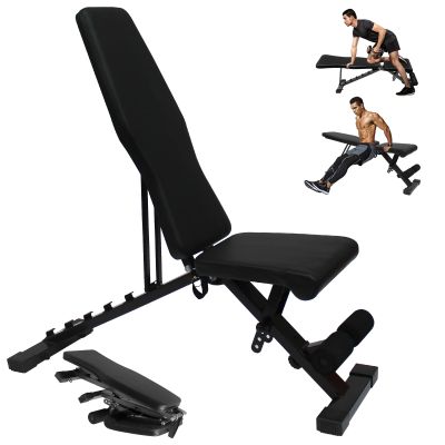 Ucootifly Adjustable Weight Bench for Full Body Workout Strength Training Sit-up Chair Multi-Purpose Foldable incline/decline Bench for Full Body Workout with Fast Folding