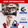 WALKEREN WR01A Kids Nose Guard for Broken Nose Girls Boys Adjustable Basketball Soccer Sports Face Mask with Foam Padding and Stickers for Youth Teens (All Black) view 2