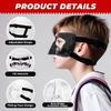 WALKEREN WR01A Kids Nose Guard for Broken Nose Girls Boys Adjustable Basketball Soccer Sports Face Mask with Foam Padding and Stickers for Youth Teens (All Black) view 3