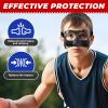 WALKEREN WR01A Kids Nose Guard for Broken Nose Girls Boys Adjustable Basketball Soccer Sports Face Mask with Foam Padding and Stickers for Youth Teens (All Black) view 4