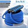 16 FT Long Jump Rope for Kids Adults,Double Dutch Jump Rope,Adjustable Skipping Ropes with High-strength Nylon Braided Rope Core,360Rotation Not Entangled,Long Enough for 2-4 Jumpers.Blue view 2