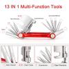 Bicycle Repair Tool Kit with Bike Pump & Saddle Bag - Bike Tool Kits for Repair and Maintenance at Home or on the Road - Bike Tire Repair Kit view 2
