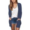 50% Percentf to,Women Cardigans Lightweight,Long Sleeve Pockets,2024 Fall Open Front Long Cardigans for Women Trendy Work Shirts, Placed Recently by Me,B-Dark Blue,Small view 1