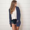 50% Percentf to,Women Cardigans Lightweight,Long Sleeve Pockets,2024 Fall Open Front Long Cardigans for Women Trendy Work Shirts, Placed Recently by Me,B-Dark Blue,Small view 4