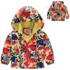 NineFit Basics Baby Girl Rain Jacket Baby Girls Hooded Jacket Floral Pattern Coat Windbreaker for Spring/Autumn Baby Rain Coat (Yellow, 3-4 Years) view 3