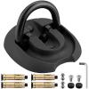 VINTEAM Heavy-Duty Ground Anchor with Spacious Internal Storage for Multiple Chain Locks, Perfect for Motorcycle and Bike Security - Features Reliable Fastening Points and Convenient Foldable Design view 1