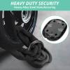 VINTEAM Heavy-Duty Ground Anchor with Spacious Internal Storage for Multiple Chain Locks, Perfect for Motorcycle and Bike Security - Features Reliable Fastening Points and Convenient Foldable Design view 3