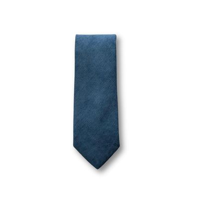 London Jae Apparel Neckties for Men - Floral & Plain Styles Neck Ties - Wedding Groomsmen Outfit Accessories for Adults (Plain, Steel Blue)