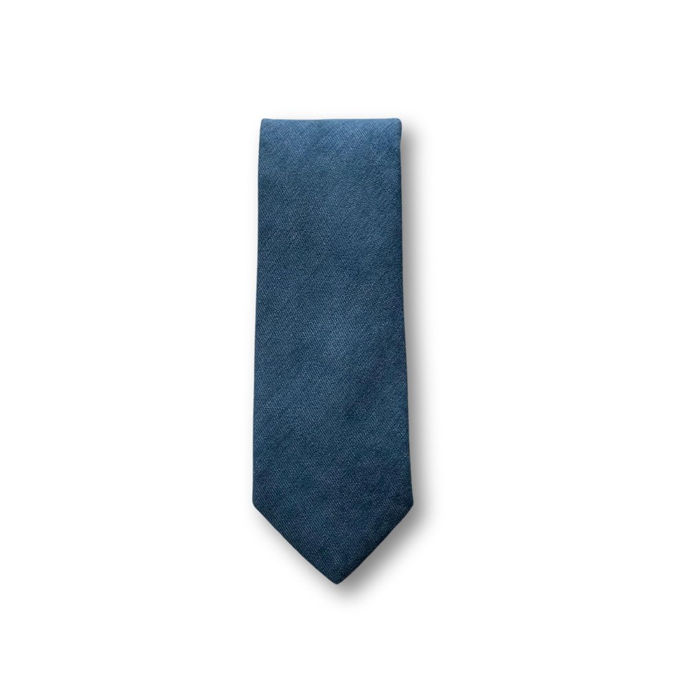 London Jae Apparel Neckties for Men - Floral & Plain Styles Neck Ties - Wedding Groomsmen Outfit Accessories for Adults (Plain, Steel Blue)