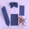 London Jae Apparel Neckties for Men - Floral & Plain Styles Neck Ties - Wedding Groomsmen Outfit Accessories for Adults (Plain, Steel Blue) view 2