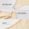 INLYRIC Women's Inbarely Plus Thong Underwear Pack - High Waisted Sexy Smooth Tagless Ladies Underwear Panties 3 Pack Light Oatmeal (3pack) X-Small view 3