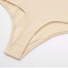 INLYRIC Women's Inbarely Plus Thong Underwear Pack - High Waisted Sexy Smooth Tagless Ladies Underwear Panties 3 Pack Light Oatmeal (3pack) X-Small view 4