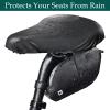 GEEHUA Bike Seat Covers, 2Pcs Waterproof Bicycle Seat Cover Bicycle Saddle Rain Dust Cover with Elastic Bike Seat Sun Dust Protector Washable Bike Seat Cushion Cover for Women Men City Mountain view 3