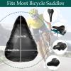 GEEHUA Bike Seat Covers, 2Pcs Waterproof Bicycle Seat Cover Bicycle Saddle Rain Dust Cover with Elastic Bike Seat Sun Dust Protector Washable Bike Seat Cushion Cover for Women Men City Mountain view 4
