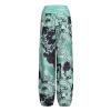 Beach Pants for Women 2024 Vacation Comfy Smocked Elastic Waist Pajamas for Women Plus Sizes Boho Tie Dye Hippie Harem Yoga Pants Boho Clothes for Women Hippie Plus Size Harem Boho Clothes view 4
