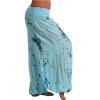 Beach Pants for Women Petite Plus Size Women's Loose Wide Leg Palazzo Pants Elastic Waist Beach Harem Pants Trousers Hippie Clothes for Women Plus Size Hippie Palazzo Pants Boho Joggers view 2