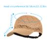 Aisi Women Straw Baseball Cap Stylish Summer Beach Cap Woven Visor Sunhat Travel Cap Casual Straw Cap (8241+Camel) view 4