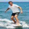 KEFITEVD Short Sleeve Rash Guard for Men UPF 50+ Sun Protection Swim Shirts SPF Workout Fishing Athletic T-Shirt White view 3