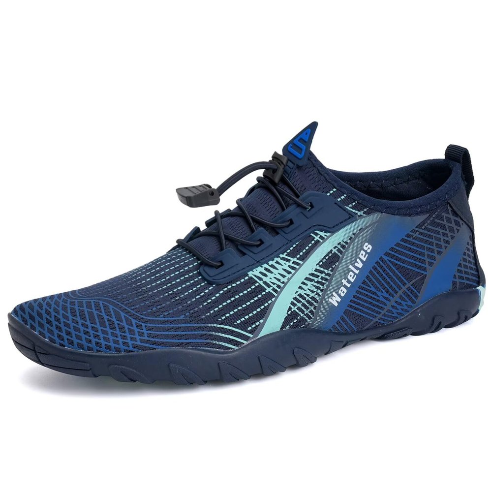 WateLves Water Shoes Mens Womens Beach Swim Shoes Quick-Dry Aqua Socks Pool Shoes for Surf Yoga Water Aerobics (C/Treasure Blue, 40)