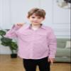 SANGTREE Boys Cotton Button Down Shirts Long Sleeves Western Shirt with Double Chest Pockets, Pink, 10-11 Years = Tag 170 view 3