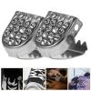 DEARMAMY Rhinestone Shoelace Locks No Tie Buckle Clips for Kids and Adults Secure Shoe Lace Fasteners with Sparkle for Sneakers and Athletic Shoes 20Pcs Set view 2