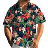 Custom Hawaiian Shirt w/Face for Men Personalizaed Tropical Floral Hawaiian Shirt, Customize Photo Gifts Beach Fruit Flower Shirts for BF Husband Boys
