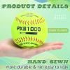 WinnerWhy 18 Pcs Sports Practice Softballs Leather Covered Training Ball Slow Pitch Softball Balls for Games, Practice and Training(12 Inch) view 3
